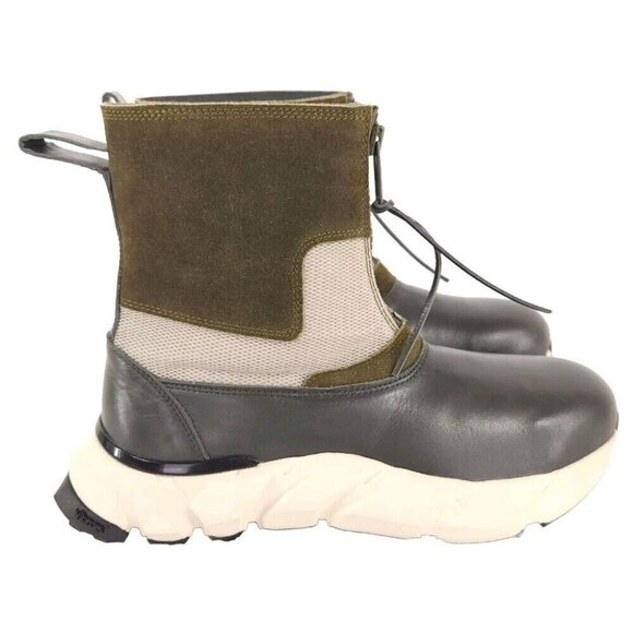 Undercoverism Jun Takahashi Leather Zip Up Boots M IT US 8.5 41.5 Mens Gray New - Picture 5 of 15